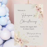 Christening Personalised Welcome Sign