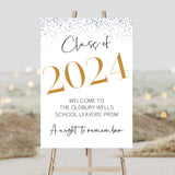 Leavers' Prom Personalised Welcome Sign
