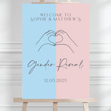 Gender Reveal Personalised Welcome Sign