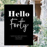 50th Birthday Party Personalised Welcome Sign - Any Age
