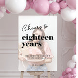18th Birthday Party Personalised Photo Welcome Sign