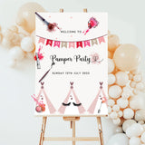 Girl's Pamper Birthday Party Personalised Welcome Sign