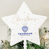 Business Logo Christmas Tree Star Topper