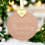 First Christmas As My Mummy Personalised Bauble