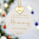First Christmas As My Mummy Personalised Bauble