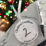 Christmas Countdown Bauble, Children's Tree Decoration & Pen
