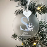 Baby Girl's, Boy's First Christmas Personalised Bauble