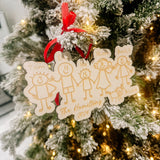 Children's Family Portrait Drawing - Christmas Personalised Bauble