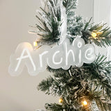 Children's Name Handwriting Christmas Bauble