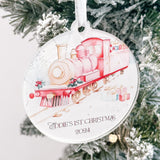 Baby's 1st Christmas Bauble, Baby Boy's Personalised Keepsake Gift