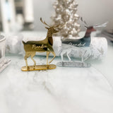 Luxury Engraved Reindeer Christmas Place Names