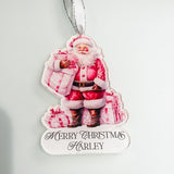Children's Father Christmas Personalised Bauble