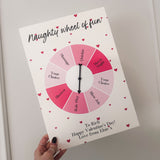 Valentine's Naughty Game, Personalised Couples Gift