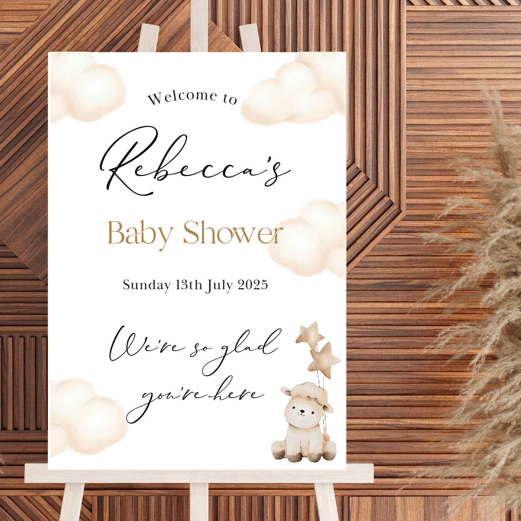 Personalised Baby Shower Gender Neutral Sign