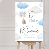 Oh Baby Personalised Baby Shower Welcome Sign