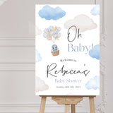 Baby Boy's Personalised Baby Shower Sign