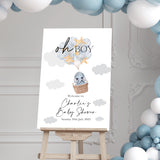 Luxury Baby Boy's Personalised Baby Shower Sign