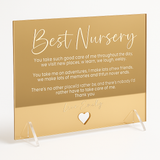 Best Nursery Luxury Personalised Mirror Card
