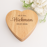 Personalised Heart Cheese Board Gift Set – Wedding, Engagement or Anniversary Keepsake