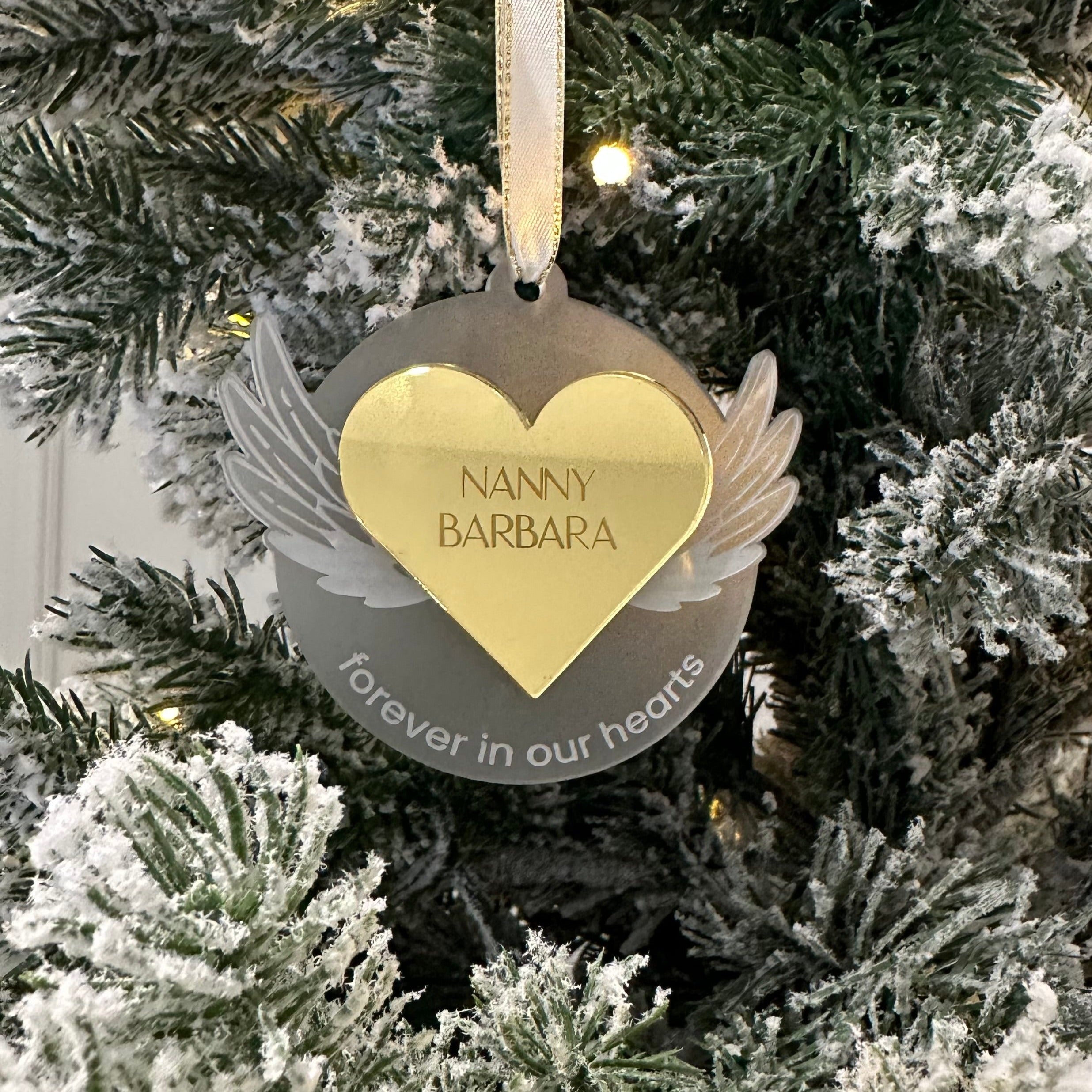 Remembrance Christmas Engraved Bauble