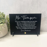 Teacher Thank You Personalised Gifts