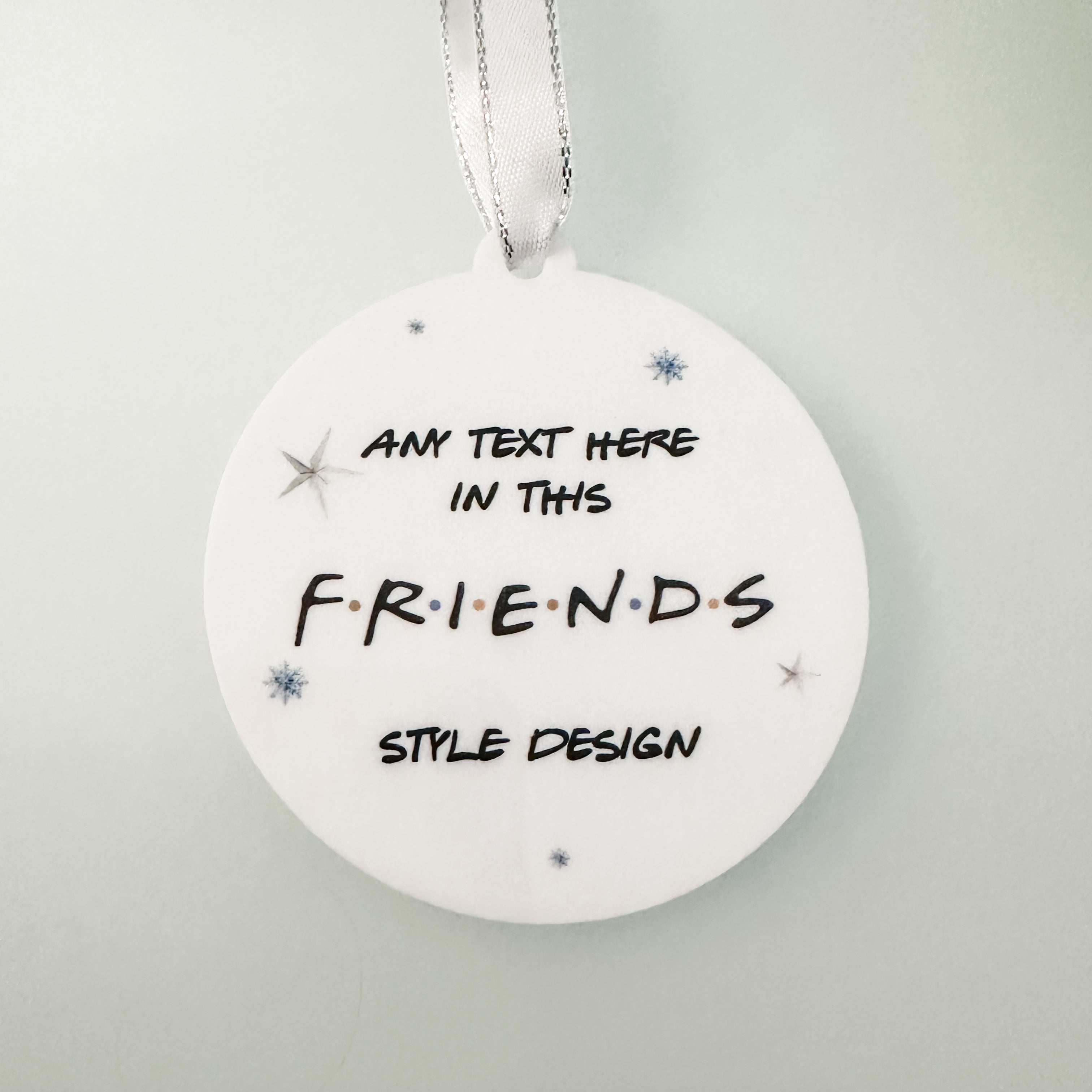 Personalised Friends Christmas Bauble