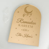 Ramadan Kareem Gold Mirror Personalised Gift