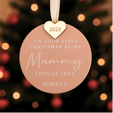 Our First Christmas Together Bauble – Personalised Couple Ornament