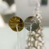 Christmas Party Personalised Drinks Charms