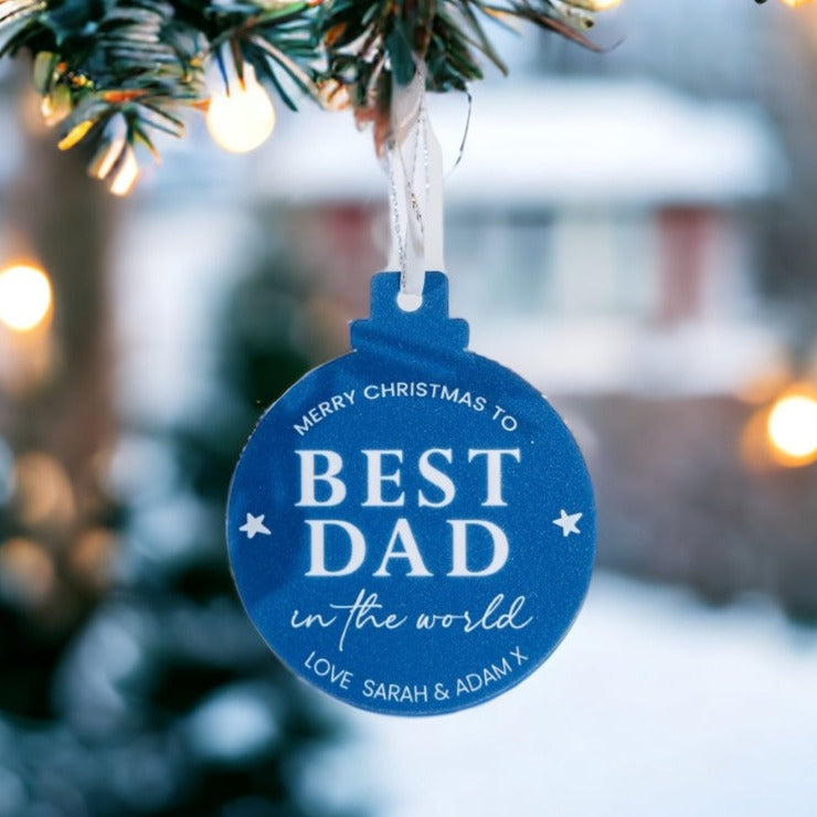 Best Daddy Christmas Bauble