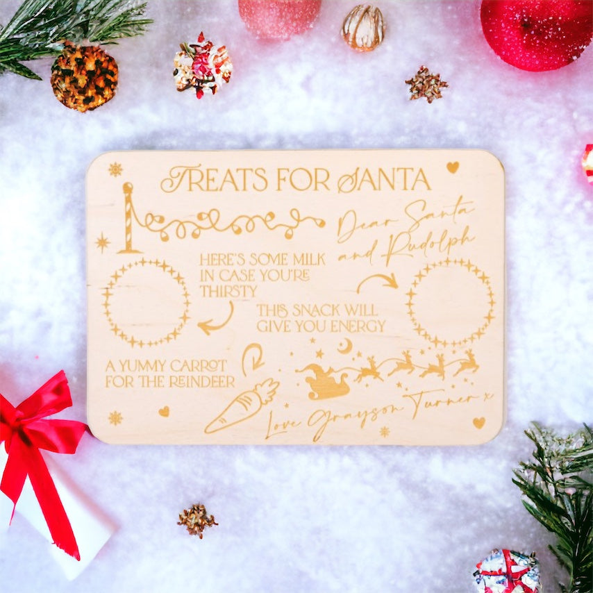 Children's Personalised Christmas Eve Santa Board