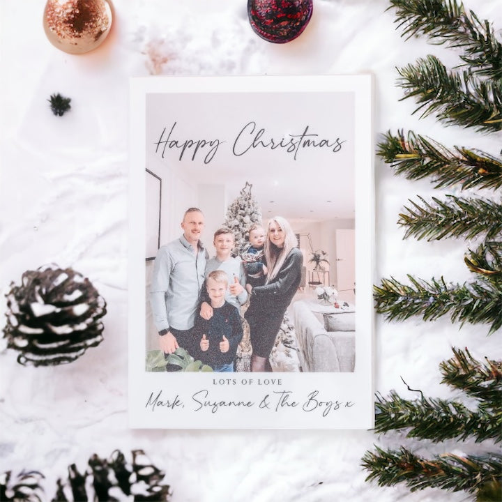 Luxury Family Photo Christmas Card