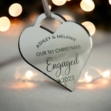 Our 1st Christmas Engaged Bauble