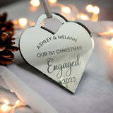 Fiancé Personalised Christmas Bauble 