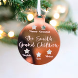 Personalised Grandparents Christmas Bauble