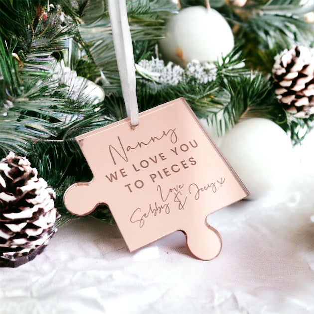 Nanny Personalised Christmas Tree decoration