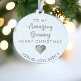 Amazing Granny Christmas Bauble