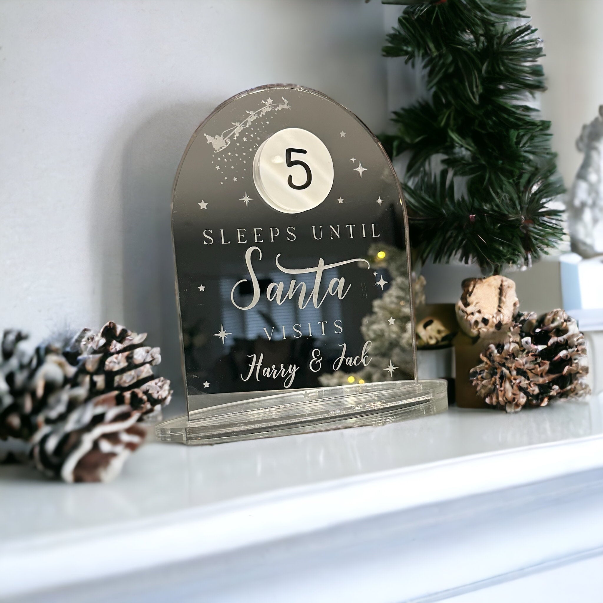 How Many Sleeps Until Christmas Personalised Timer