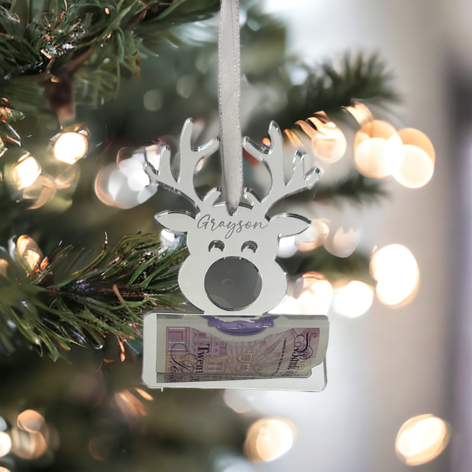 Reindeer Christmas Money Holder Decoration