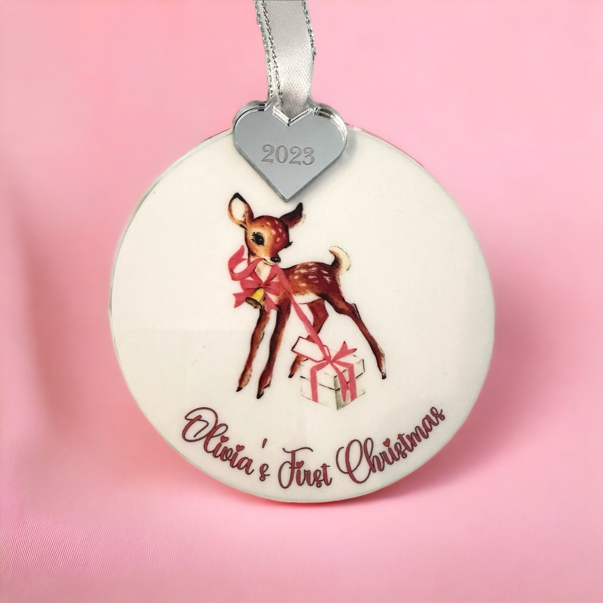 Baby's Personalised First Christmas Decoration