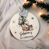 Baby's Personalised First Christmas Decoration 