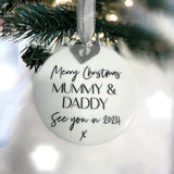New Mummy & Daddy To Be Christmas Decoration