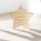 School Leavers Prom Star Personalised Keepsake