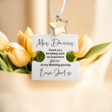Luxury Personalised Teacher Keepsake Gift 