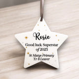 Good Luck Year 6 Hanging Star | Personalised Keepsake for Children | Bulk School Gift Package