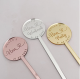 Personalised Luxury Hen Party Drinks Stirrers