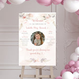 Christening Personalised Photo Welcome Sign