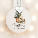 Baby’s First Christmas Bauble – Personalised Keepsake Ornament