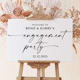 Engagement Party Personalised Welcome Sign