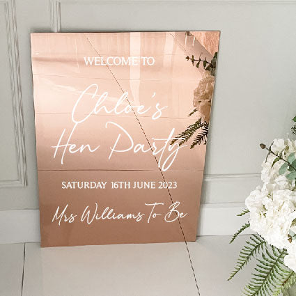 Personalised Hen Party Sign